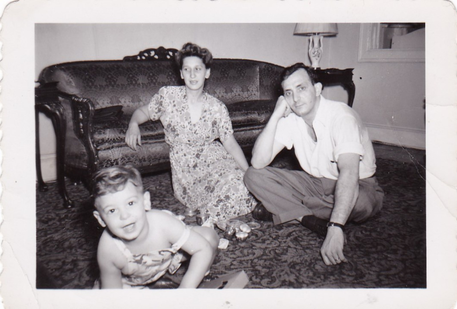 Peter 2 yr bday-1949 MomDad.jpg